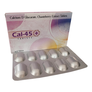 Calcium D-Glucarate: 500mg Chasteberry Extract: 200mg