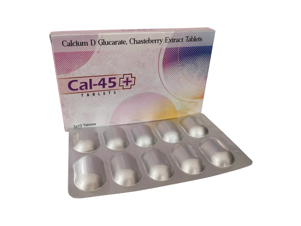 Calcium D-Glucarate: 500mg Chasteberry Extract: 200mg